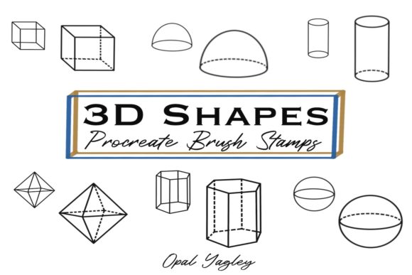 Download 3D Shapes Procreate Brush Stamps - Premium Bundle