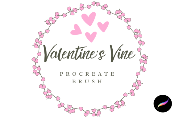 Download Procreate Valentines Heart Vine Brush - Premium Resources